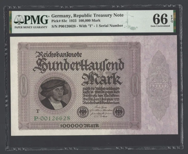 German banknote from the Weimar inflation period